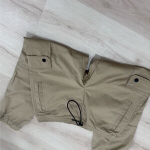 Tan Cargo Pants with Drawstring- Medium